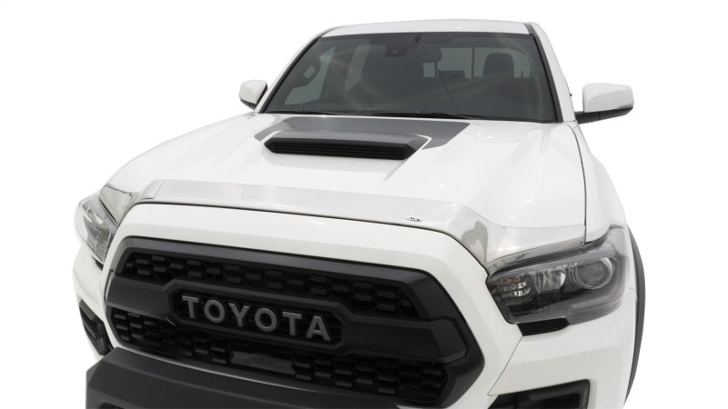 AVS 16-18 Toyota Tacoma Aeroskin Low Profile Hood Shield - Chrome