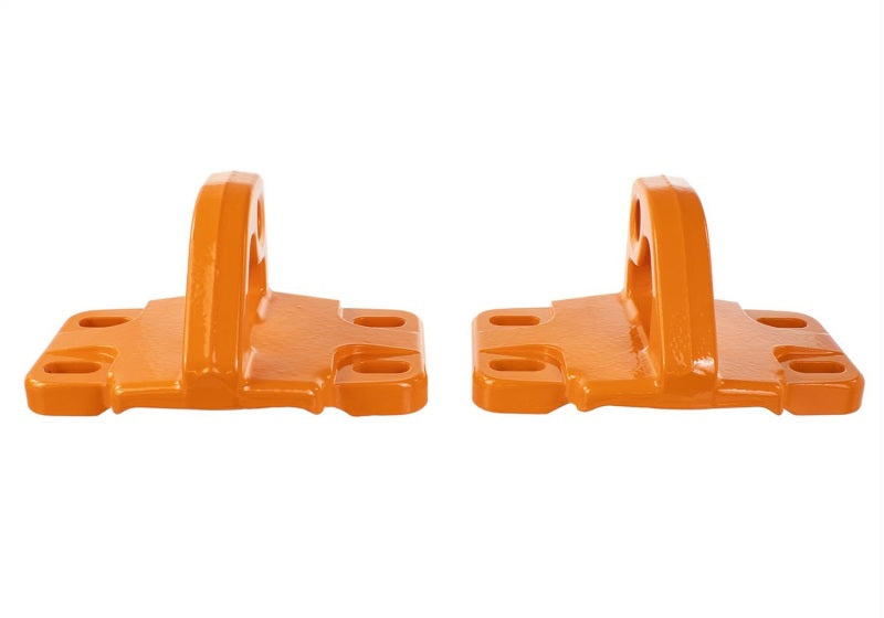 Ford Racing 2021+ Bronco Front Bumper Tow Hooks - Orange (Pair)